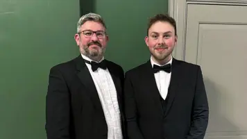 Behind the scenes: Robert Allinson and Samuel Mitchell understand the importance of local support