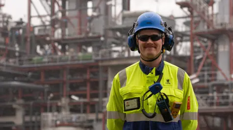 Making it happen at UPM Biofuels: Process engineer Teemu Tiittanen learns something new every day at the UPM Lappeenranta Biorefinery