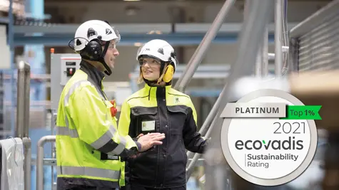 UPM receives EcoVadis Platinum recognition for its responsibility performance