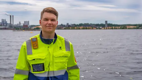Aleksi Koskela works as a mechanical supervisor at UPM Lappeenranta biorefinery this summer
