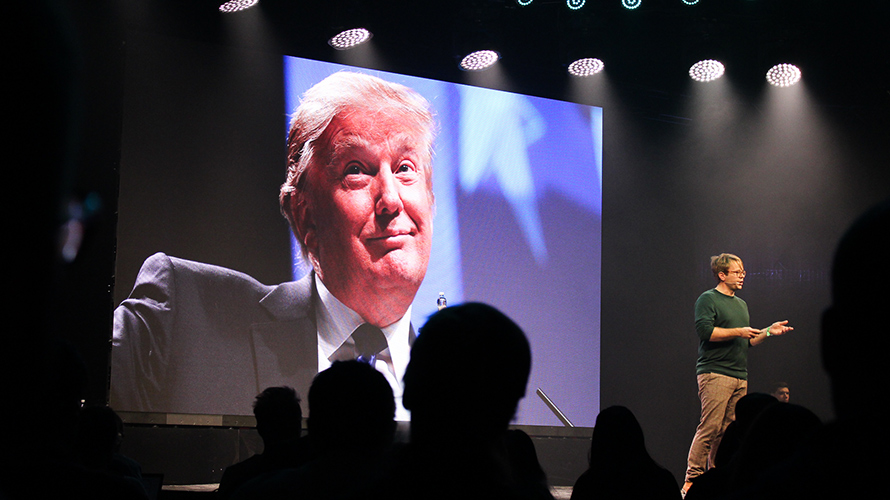 Donald Trump at slush 2016.