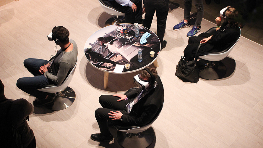 Virtual reality at Slush 2016.